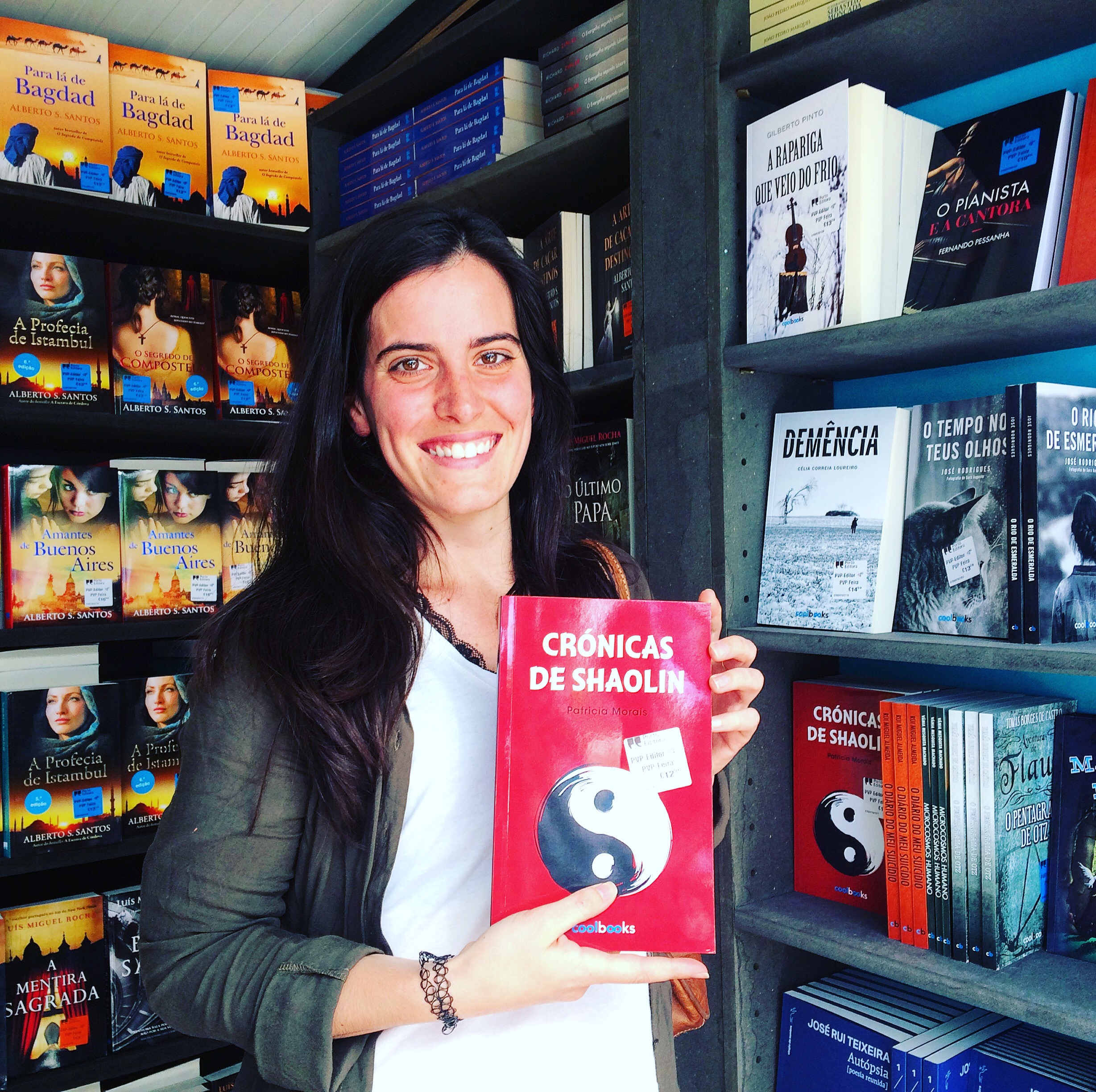 Patricia Morais na Feira do Livro de Lisboa com o livro Cronicas de Shaolin