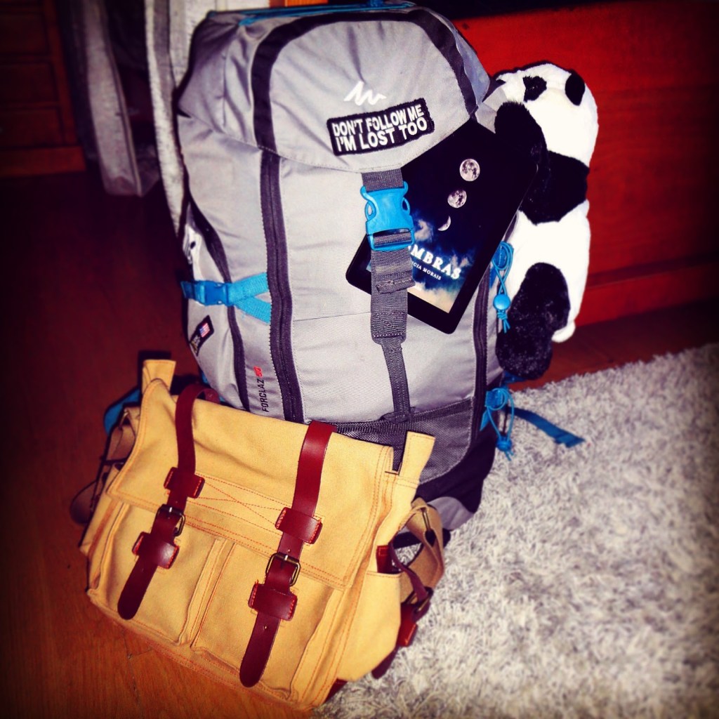 Mochila e ebook de Sombras