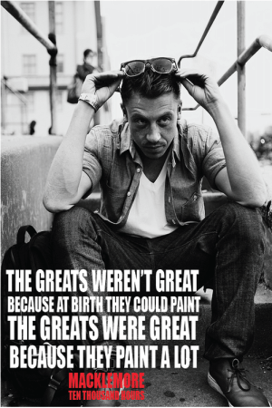 Macklemore the greats - tip to start writing